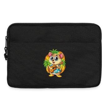 Lustige Hamster Cartoon Sommer Strand Sonnenbrille - Laptoptasche 13" - Schwarz - Vorne