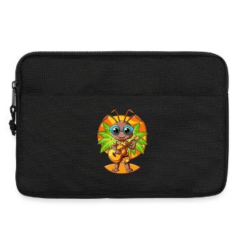 Lustige Ameise Cartoon Sommer Strand Sonnenbrille Gitarre - Laptoptasche 13" - Schwarz - Vorne