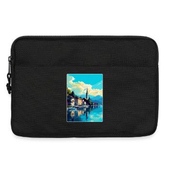 Bregenz Österreich Vintage Reiseplakat Souvenir WPA - Laptoptasche 13" - Schwarz - Vorne