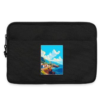 Madère Portugal Affiche de voyage vintage souvenir - Sacoche pour ordinateur portable 13 pouces - noir - Devant