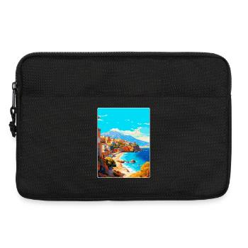 Crète Grèce Affiche de voyage vintage WPA Souvenir - Sacoche pour ordinateur portable 13 pouces - noir - Devant