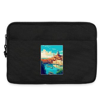 Marseille Frankreich Vintage Reiseplakat Souvenir - Laptoptasche 13" - Schwarz - Vorne