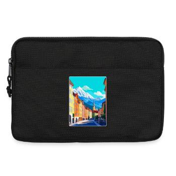 Innsbruck Österreich Vintage Reiseplakat Souvenir - Laptoptasche 13" - Schwarz - Vorne