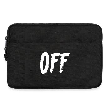 Off Brush Typography - Laptoptasche 13" - Schwarz - Vorne