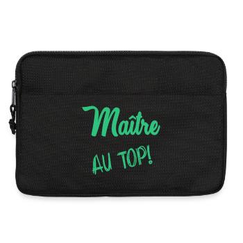 MEISTER. VIELEN DANK. DANKE, MEISTER. MEISTER. MEISTER-GESCHENK - Laptoptasche 13" - Schwarz - Vorne