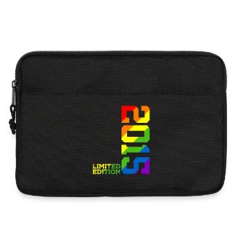 LGBTQ 2015 REGENBOGEN QUEER 10. GEBURTSTAG PRIDE - Laptoptasche 13" - Schwarz - Vorne