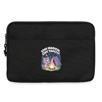 Bleiben Sie magisch, bleiben Sie warm! - Laptoptasche 13" - Schwarz - Vorne