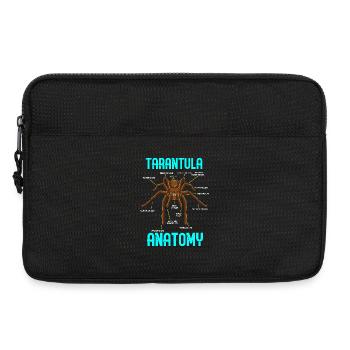 Anatomie de l’araignée tarante - Graphique drôle - Sacoche pour ordinateur portable 13 pouces - noir - Devant