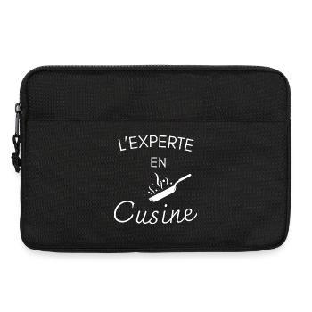 L’experte en cuisine - Sacoche pour ordinateur portable 13 pouces - noir - Devant