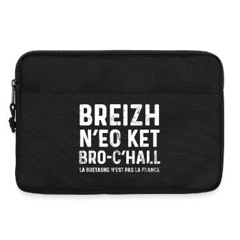 Breizh N’eo Ket Bro-C’hall, Brittany Is Not France - Laptop bag 13" - black - Front