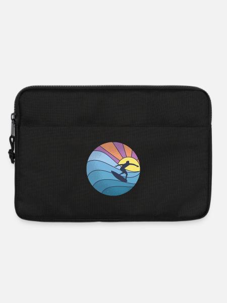 Sonne Meer Wellenreiten - Laptoptasche 13" - Schwarz