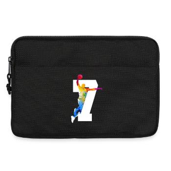 NUMMER 7 BASKETBALL 7. GEBURTSTAG - Laptoptasche 13" - Schwarz - Vorne