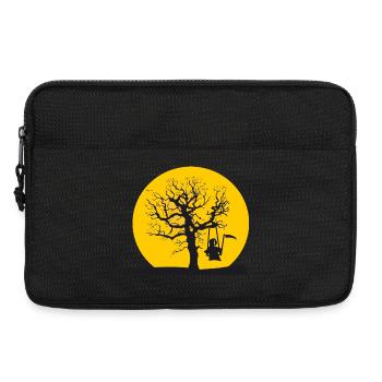 der Tod schaukelt am Lieblingsplatzerl Geschenk - Laptoptasche 13" - Schwarz - Vorne