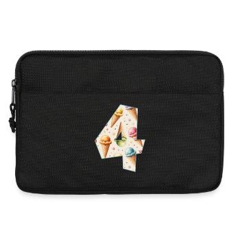 EISCREME NUMMER 4 JAHRE EIS 4. GEBURTSTAG - Laptoptasche 13" - Schwarz - Vorne