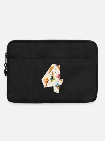 EISCREME NUMMER 4 JAHRE EIS 4. GEBURTSTAG - Laptoptasche 13" - Schwarz