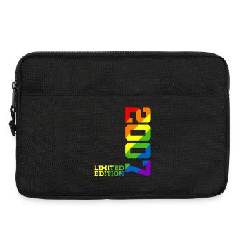 LGBTQ 2007 REGENBOGEN QUEER 18. GEBURTSTAG PRIDE - Laptoptasche 13" - Schwarz - Vorne
