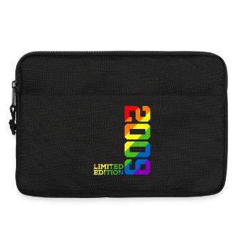 LGBTQ 2009 REGENBOGEN QUEER 16. GEBURTSTAG PRIDE - Laptoptasche 13" - Schwarz - Vorne