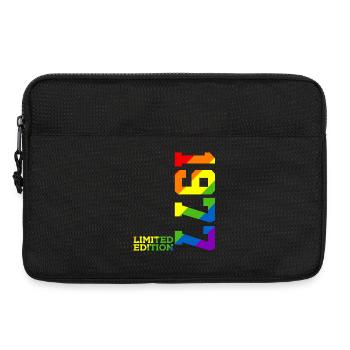 LGBTQ 1977 REGENBOGEN QUEER 49. GEBURTSTAG PRIDE - Laptoptasche 13" - Schwarz - Vorne