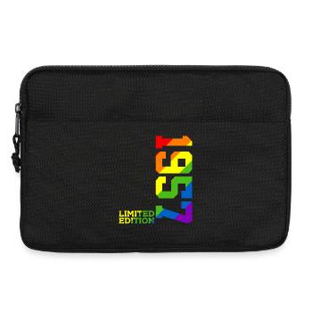 LGBTQ 1957 REGENBOGEN QUEER 69. GEBURTSTAG PRIDE - Laptoptasche 13" - Schwarz - Vorne