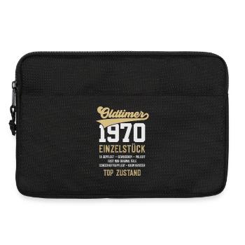 56. GEBURTSTAG OLDTIMER 1970 - Laptoptasche 13" - Schwarz - Vorne