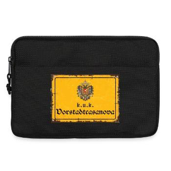 Vintage Österreich k.u.k. Vorstadtcasanova - Laptoptasche 13" - Schwarz - Vorne