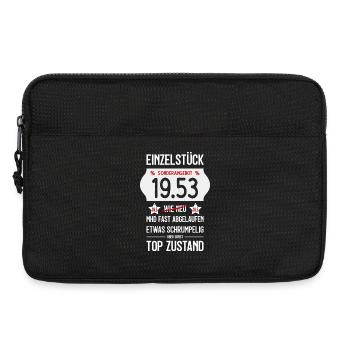 73. GEBURTSTAG 1953 EINZELSTÜCK PREISSCHILD - Laptoptasche 13" - Schwarz - Vorne