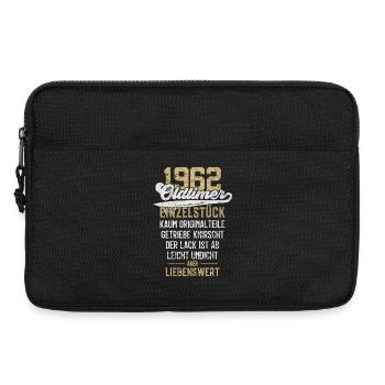 LUSTIG 64. GEBURTSTAG OLDTIMER 1962 EINZELSTÜCK - Laptoptasche 13" - Schwarz - Vorne