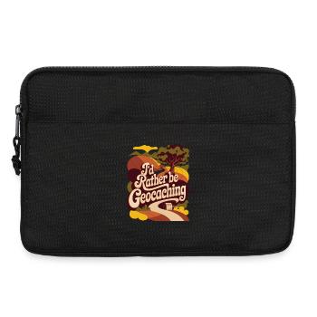 Je préfère faire du géocaching - Sacoche pour ordinateur portable 13 pouces - noir - Devant