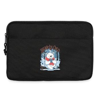 Bärenhafte Kälte - Laptoptasche 13" - Schwarz - Vorne