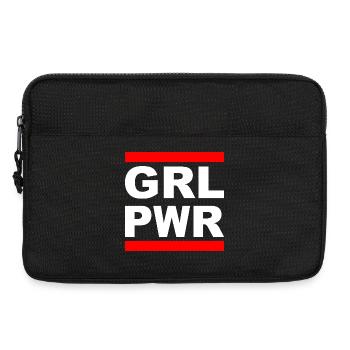Girl Power "GRL PWR" - Show your strength! - Laptop bag 13" - black - Front