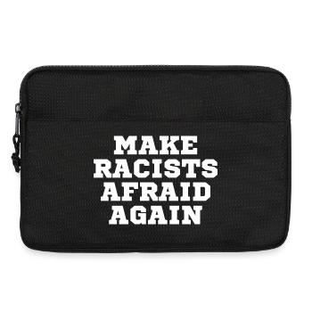 Les racistes font encore peur - Sacoche pour ordinateur portable 13 pouces - noir - Devant