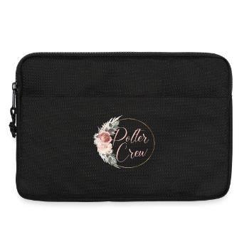 Polter Crew! Blumen Bouquet Boho Kranz - Laptoptasche 13" - Schwarz - Vorne