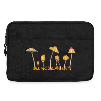 Magic Mushrooms Zauberpilze Psylos Pilze Party Fun - Laptop bag 13" - black - Front