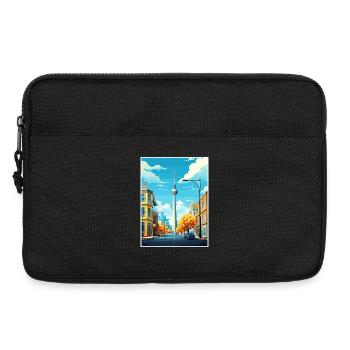 Berlin Deutschland Vintage Reiseposter WPA Souvenir - Laptoptasche 13" - Schwarz - Vorne