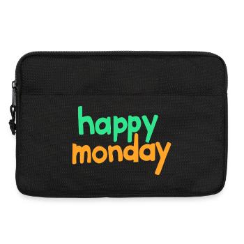 happy monday - Laptoptasche 13" - Schwarz - Vorne