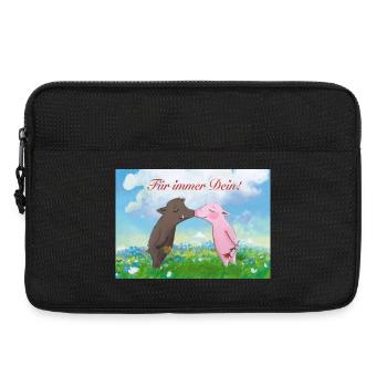 Rosalie und Trüffel - Laptoptasche 13" - Schwarz - Vorne