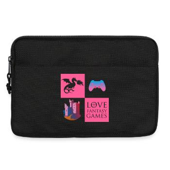 Jeu de dragon fantastique - Sacoche pour ordinateur portable 13 pouces - noir - Devant