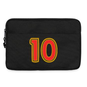 10. 10 ANS. 10e ANNIVERSAIRE. ANNIVERSAIRE 10 ANS. - Sacoche pour ordinateur portable 13 pouces - noir - Devant