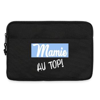 MAMIE. FÊTE DES MÈRES. BONNE FÊTE MAMIE. JE T'AIME - Sacoche pour ordinateur portable 13 pouces - noir - Devant