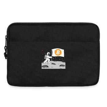 Astronaut Bitcoin Mond BTC - Laptoptasche 13" - Schwarz - Vorne