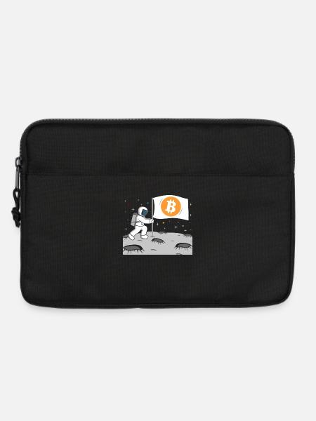 Astronaut Bitcoin Mond BTC - Laptoptasche 13" - Schwarz