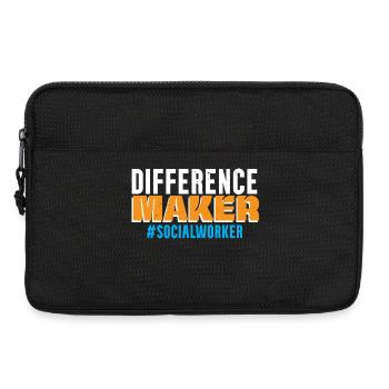 Difference Maker Sozialarbeiter Job Soziale Wohlfa - Laptoptasche 13" - Schwarz - Vorne