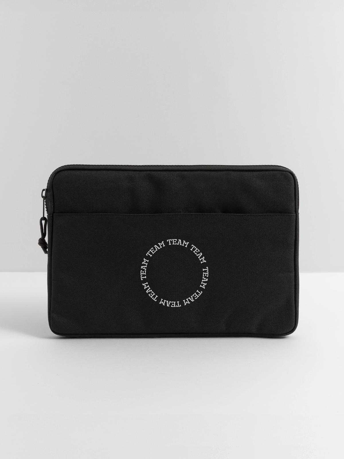 Team Kreis Symbol Mannschaft - Laptoptasche 13" - Schwarz - Vorne