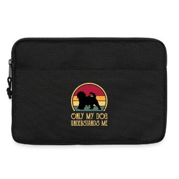 Cockapoo Hundeliebhaber Silhouette Vintage Sonnenuntergang - Laptoptasche 13" - Schwarz - Vorne