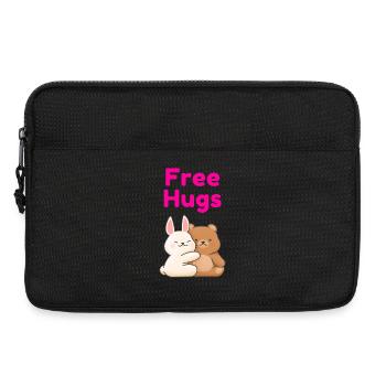 Free Hugs - Laptoptasche 13" - Schwarz - Vorne