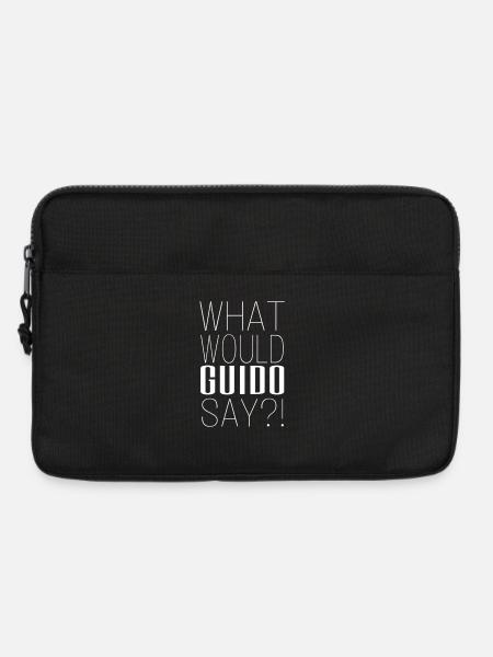 What would Guido say ?! - Laptoptasche 13" - Schwarz