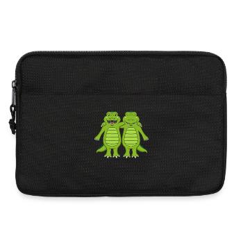 Krokodile - Laptoptasche 13" - Schwarz - Vorne