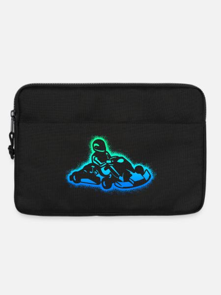 Kart Rennen Gokart Kartsport Kinder Jungen Go-Kart - Laptoptasche 13" - Schwarz