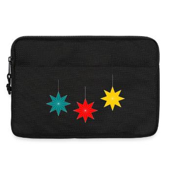 STERN. STERN. STERNE. FEST. JAHRESTAG. WEIHNACHTEN. - Laptoptasche 13" - Schwarz - Vorne