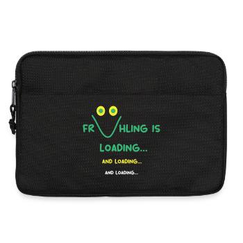 wo ist der Frühling bitte?? - Laptoptasche 13" - Schwarz - Vorne